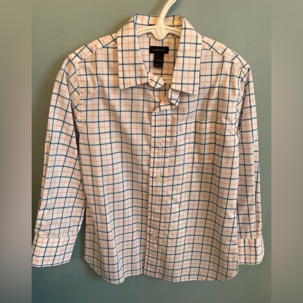 Crew Cuts by J Crew Boys Button Down Shirt, Size 4/5.